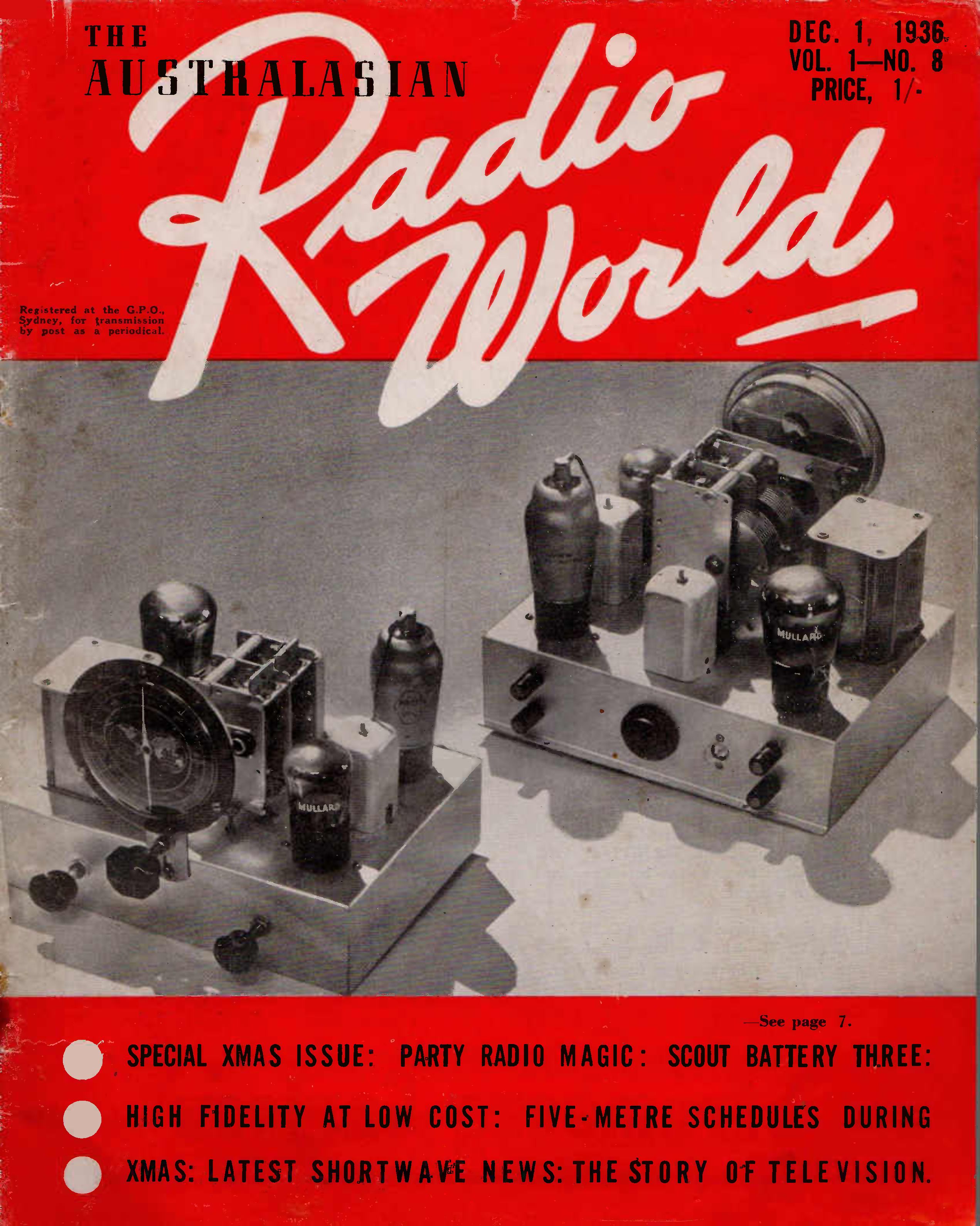Radio World Dez 1936