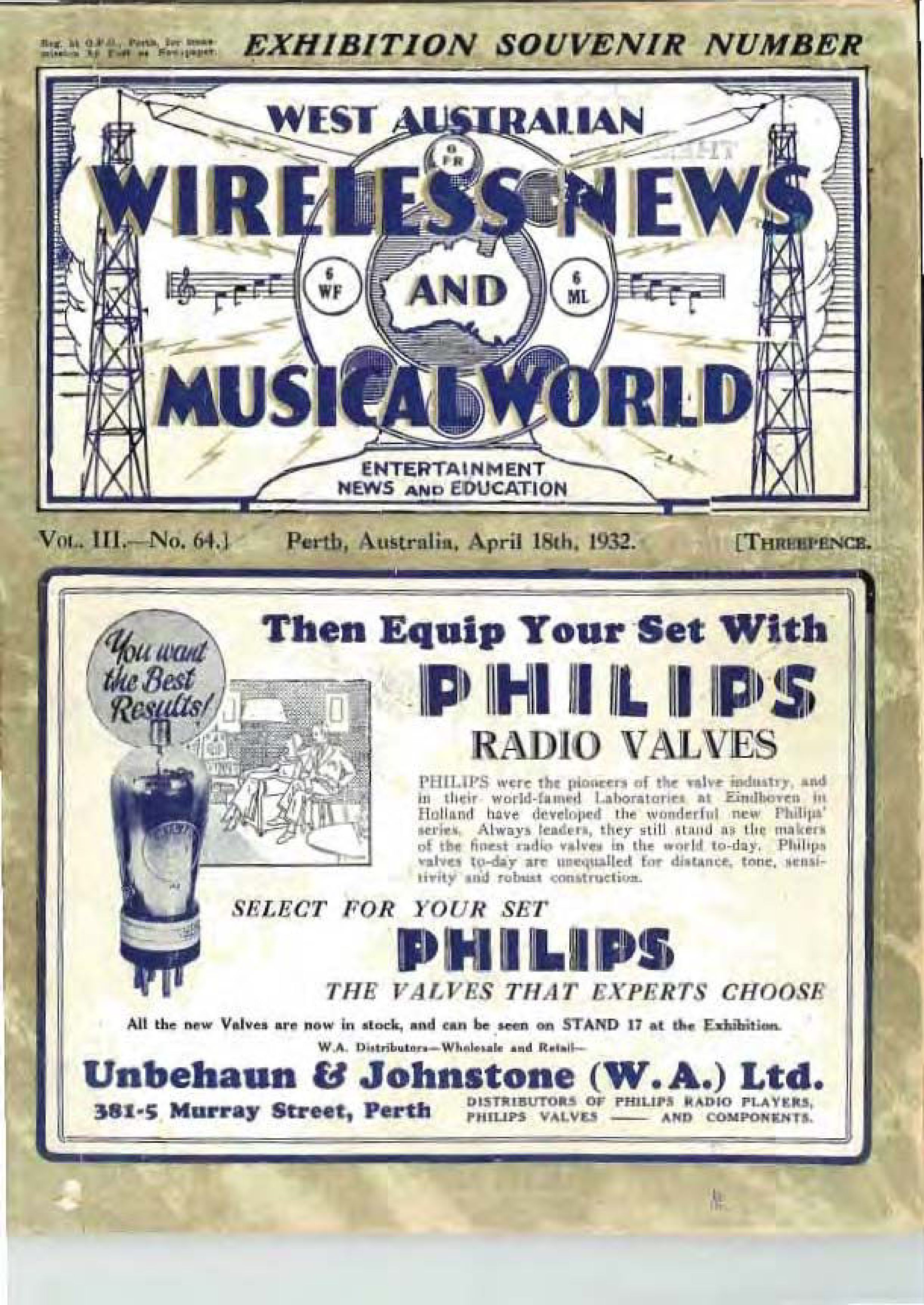 West Australian Wireless News Apr 1932